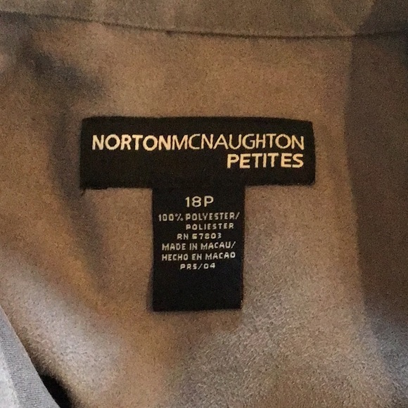 NWOT Faux Suede Dark Grey Shirt Jacket - Picture 4 of 4